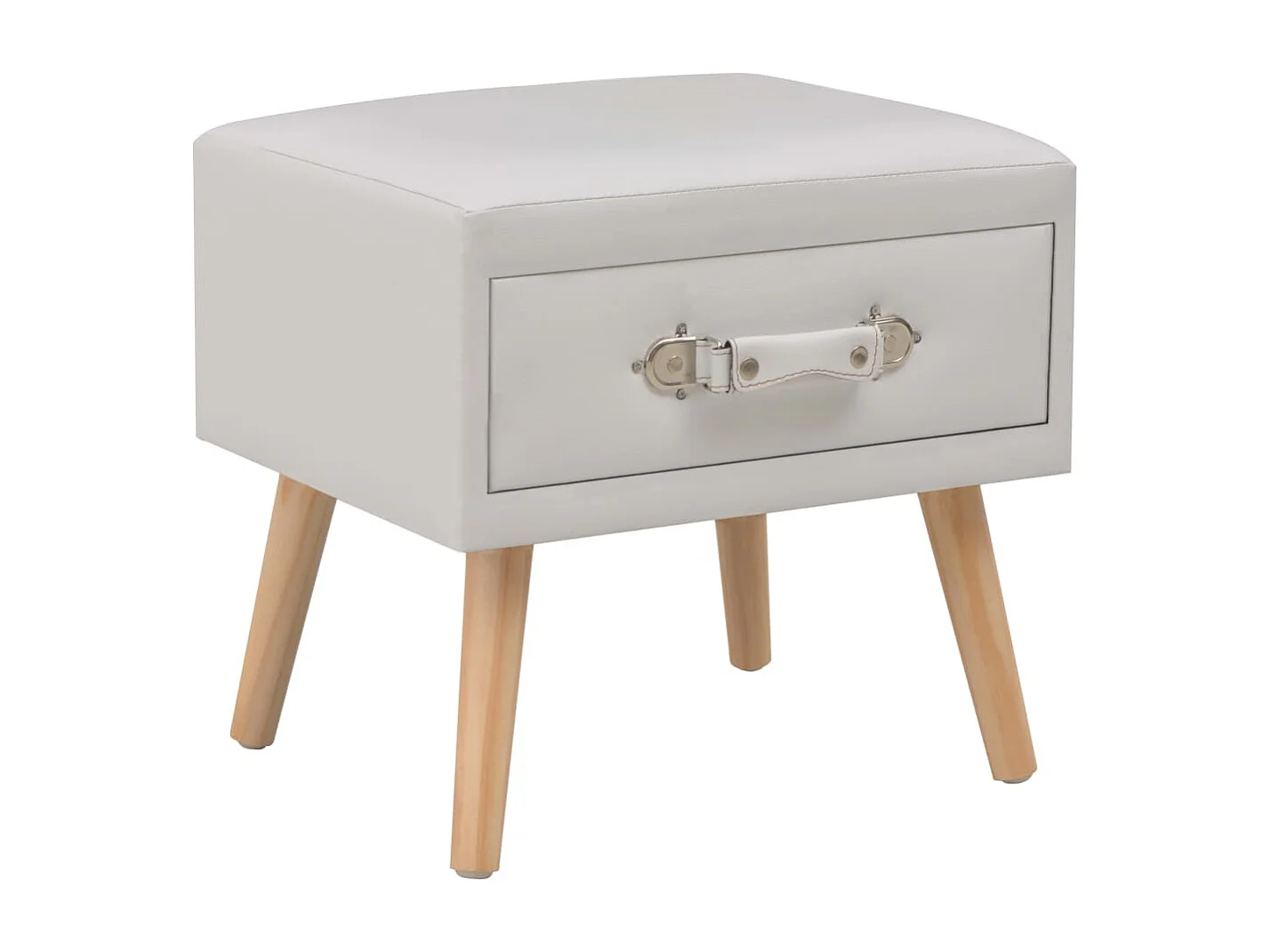 Table de nuit chevet blanche 40 x 35 x 40 cm 1402068