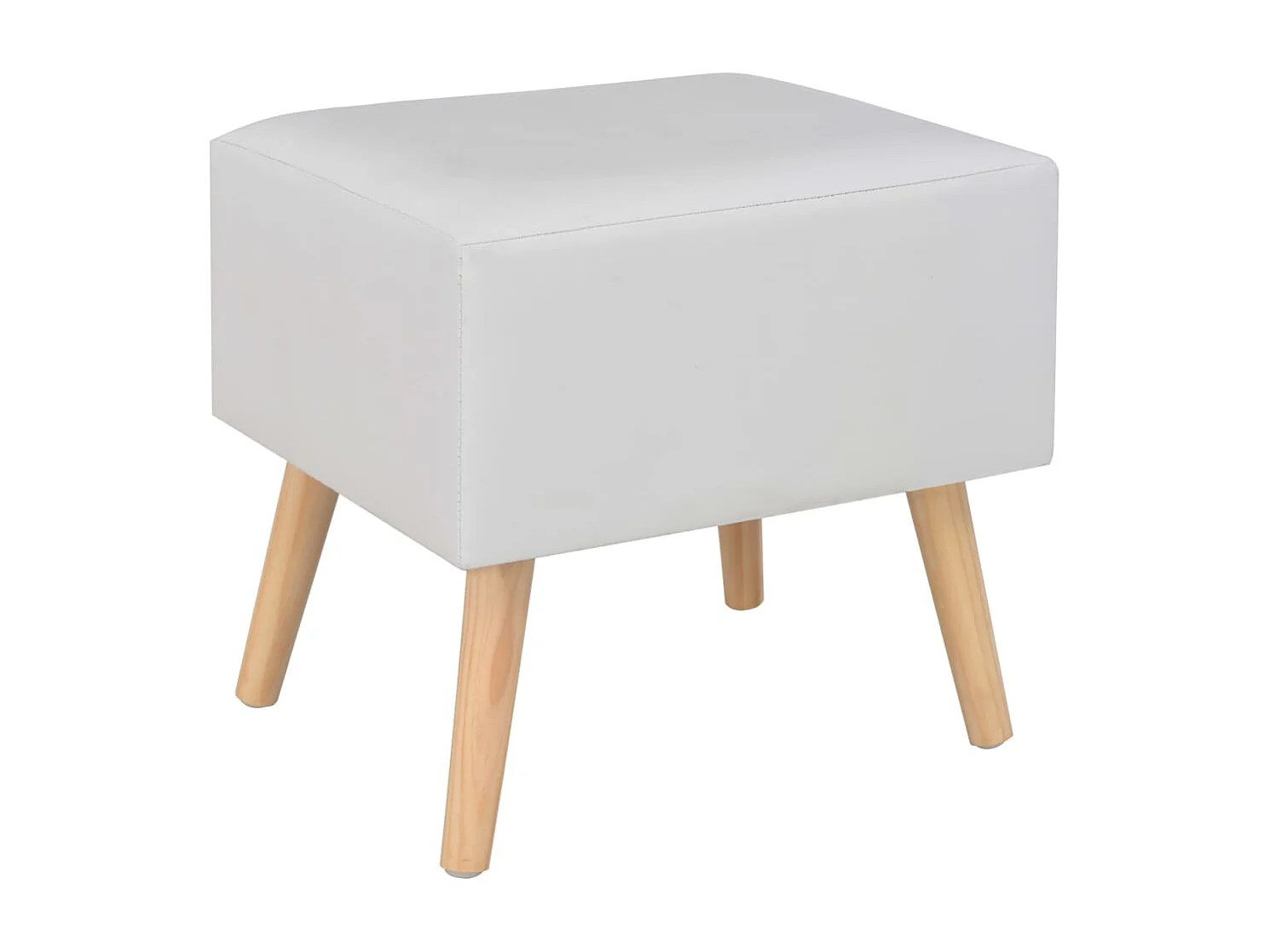 Table de nuit chevet blanche 40 x 35 x 40 cm 1402068