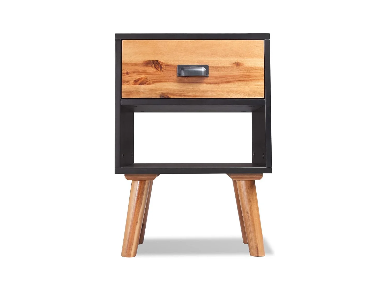 Lot de 2 tables effet bois 40 x 30 x 58 cm 1402167