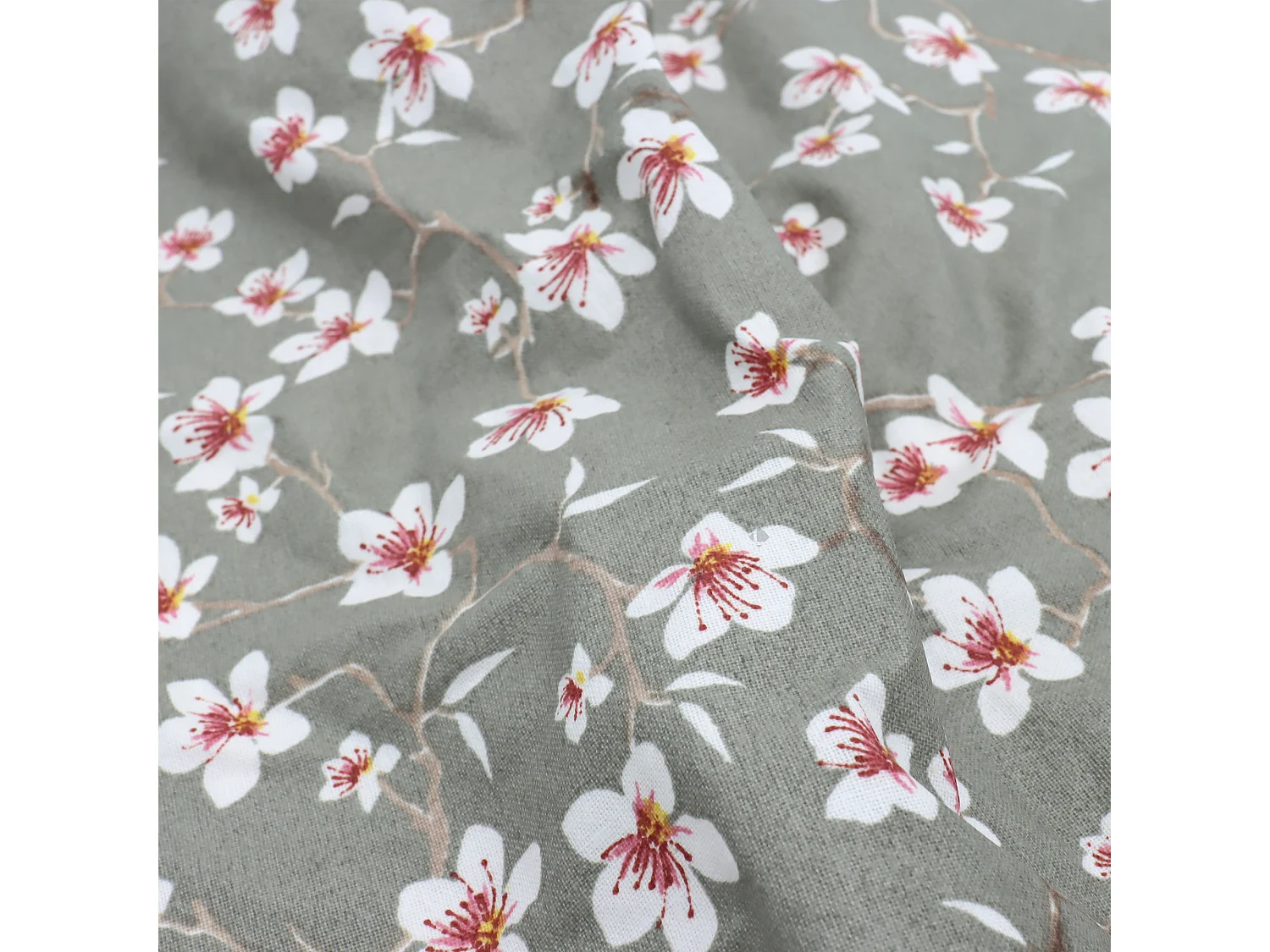 Lot de 2 sets de table enduit 45x45 cm AMANDIER vert Sauge