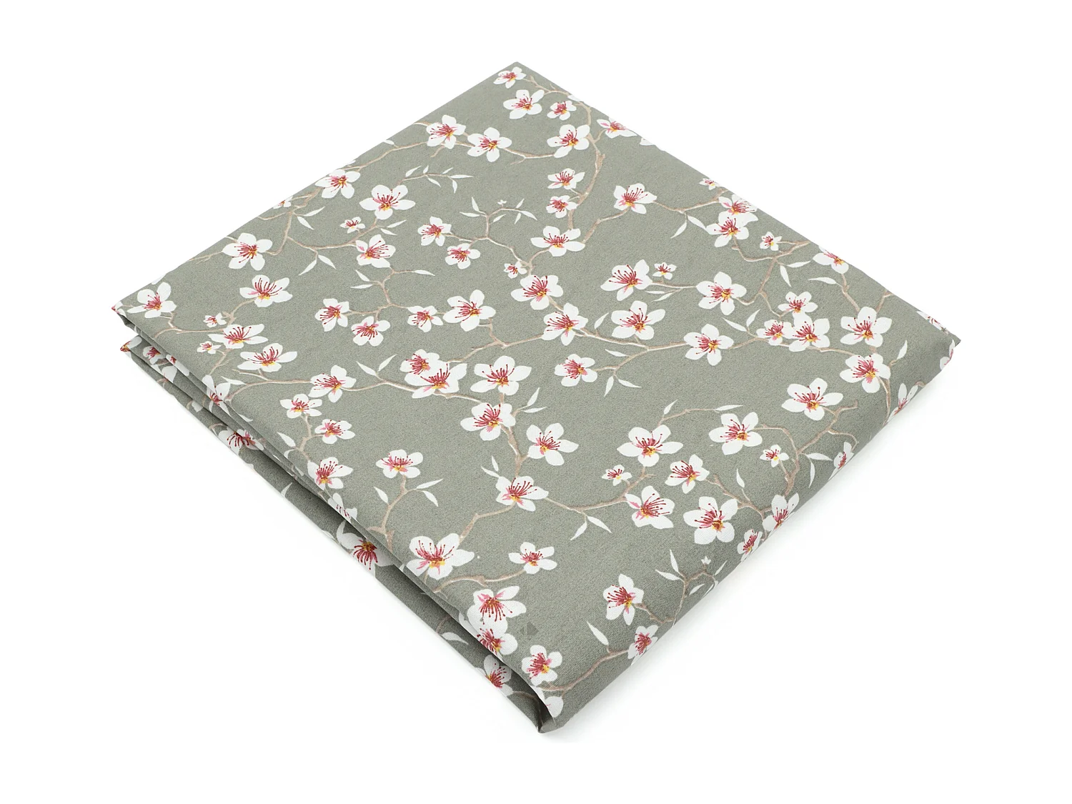 Lot de 2 sets de table enduit 38 cm AMANDIER vert Sauge