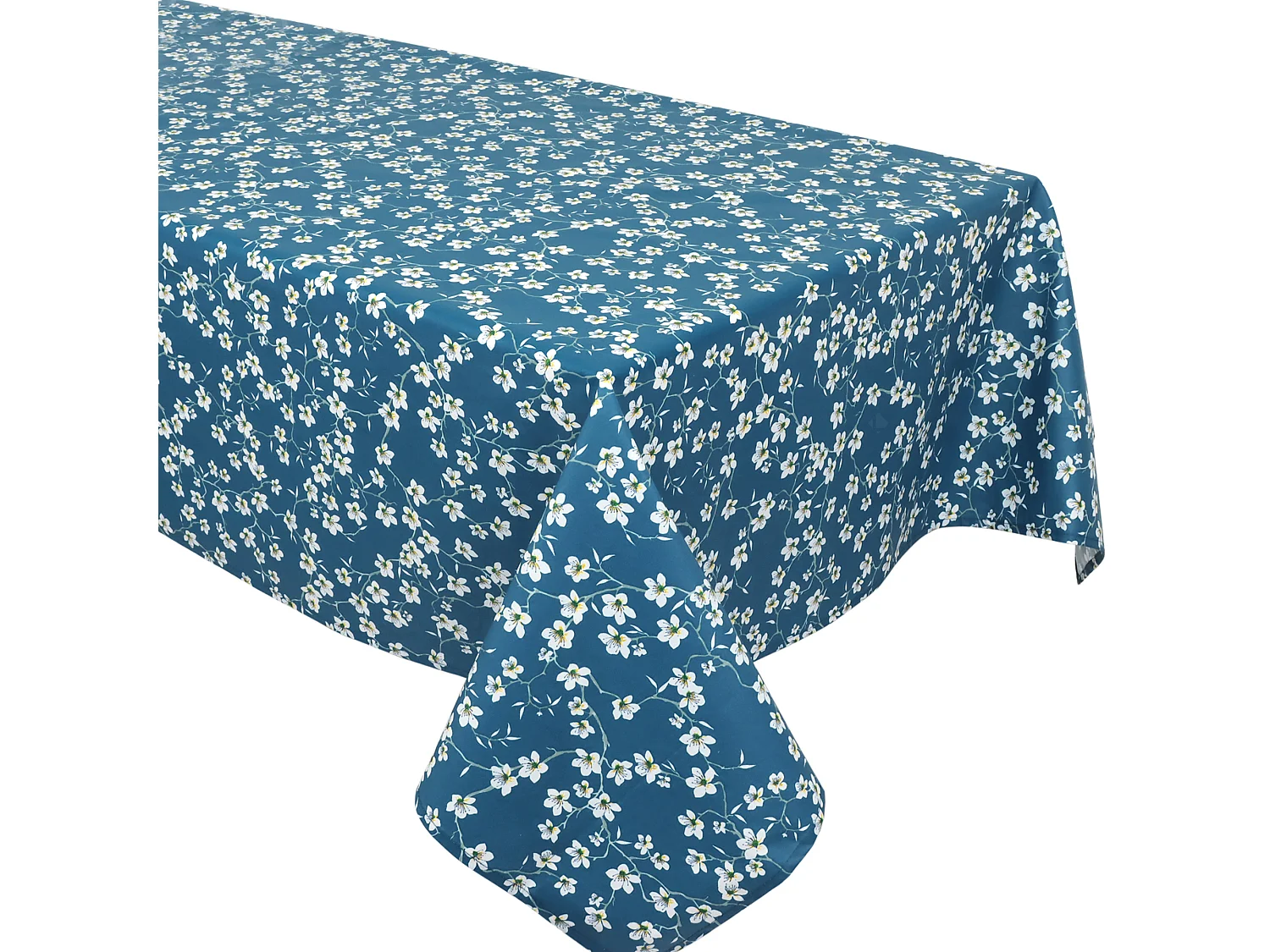 Nappe rectangle enduit 150x350 cm AMANDIER Bleu