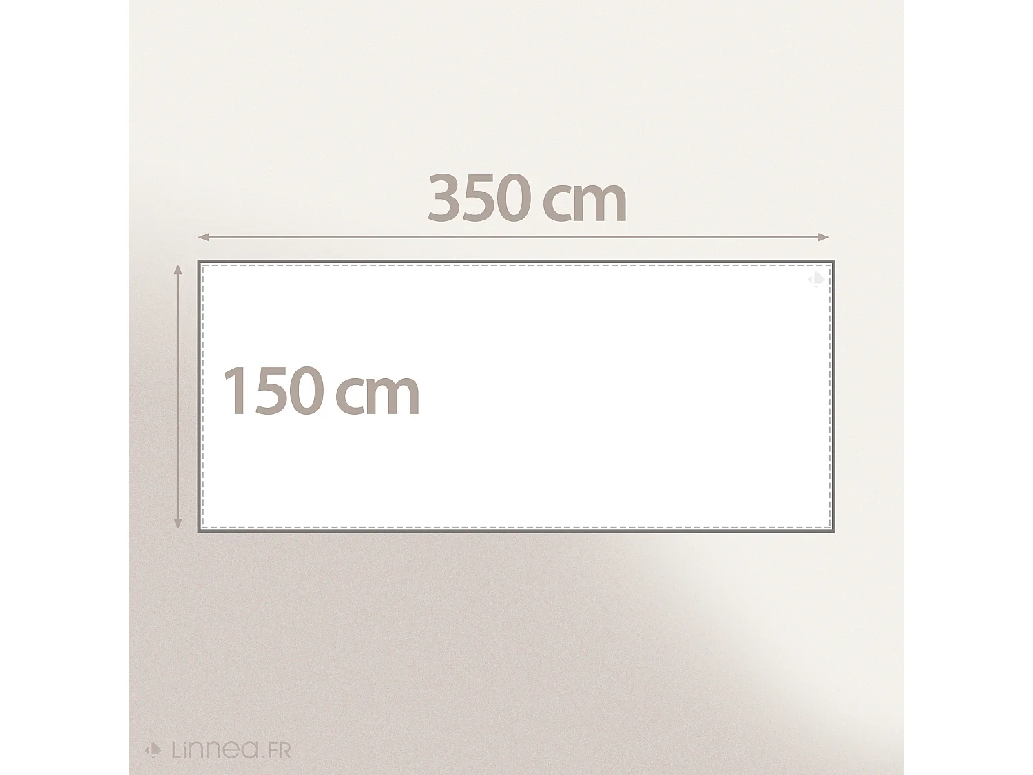 Nappe rectangle enduit 150x350 cm AMANDIER Bleu