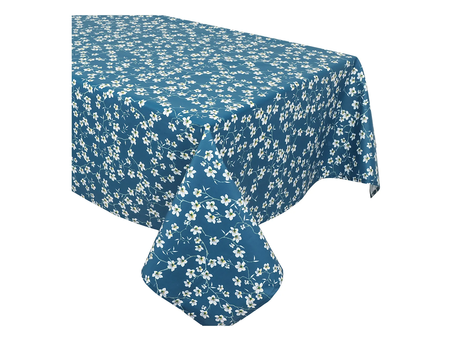 Nappe rectangle enduit 150x200 cm AMANDIER Bleu