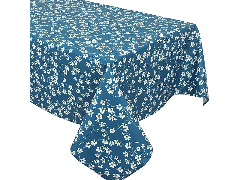 Nappe rectangle enduit 150x200 cm AMANDIER Bleu