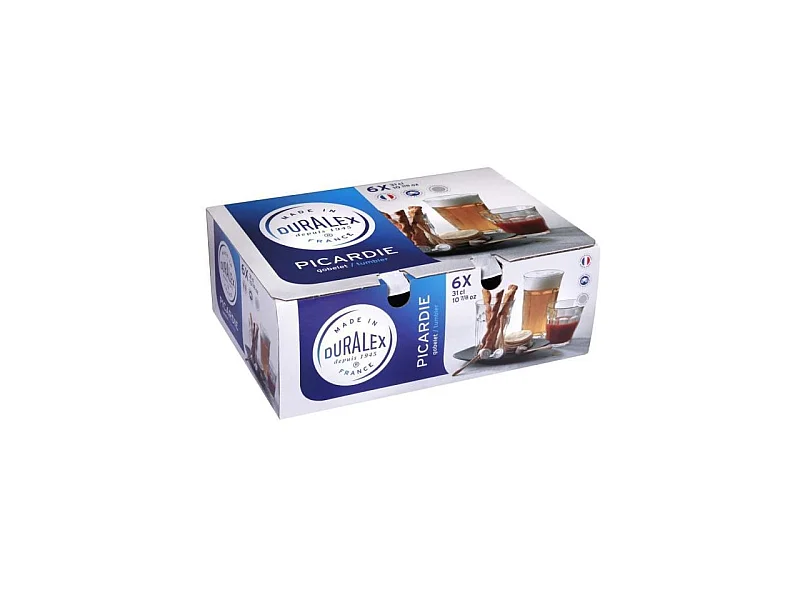 Conjunto de 6 copos PICARDIE - 31 cl, vidro inquebrável e eco-responsável