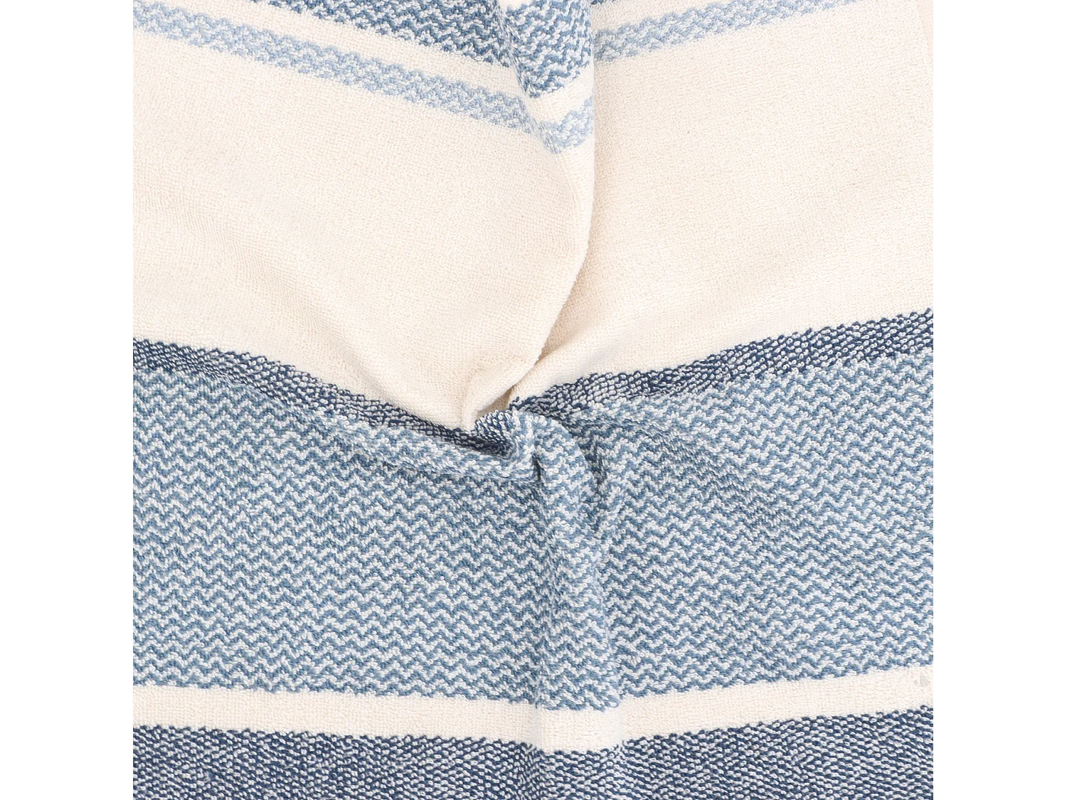 Lot de 2 torchons de cuisine éponge 50x50 cm coton OTON bleu