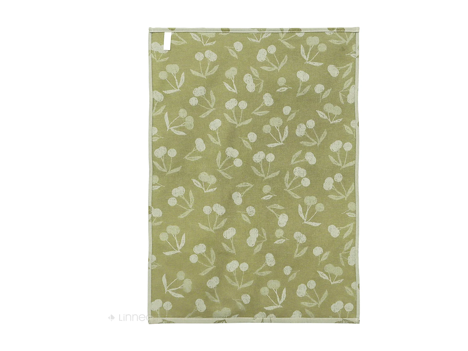 Lot de 2 torchons de cuisine toile 50x70 cm coton BING vert