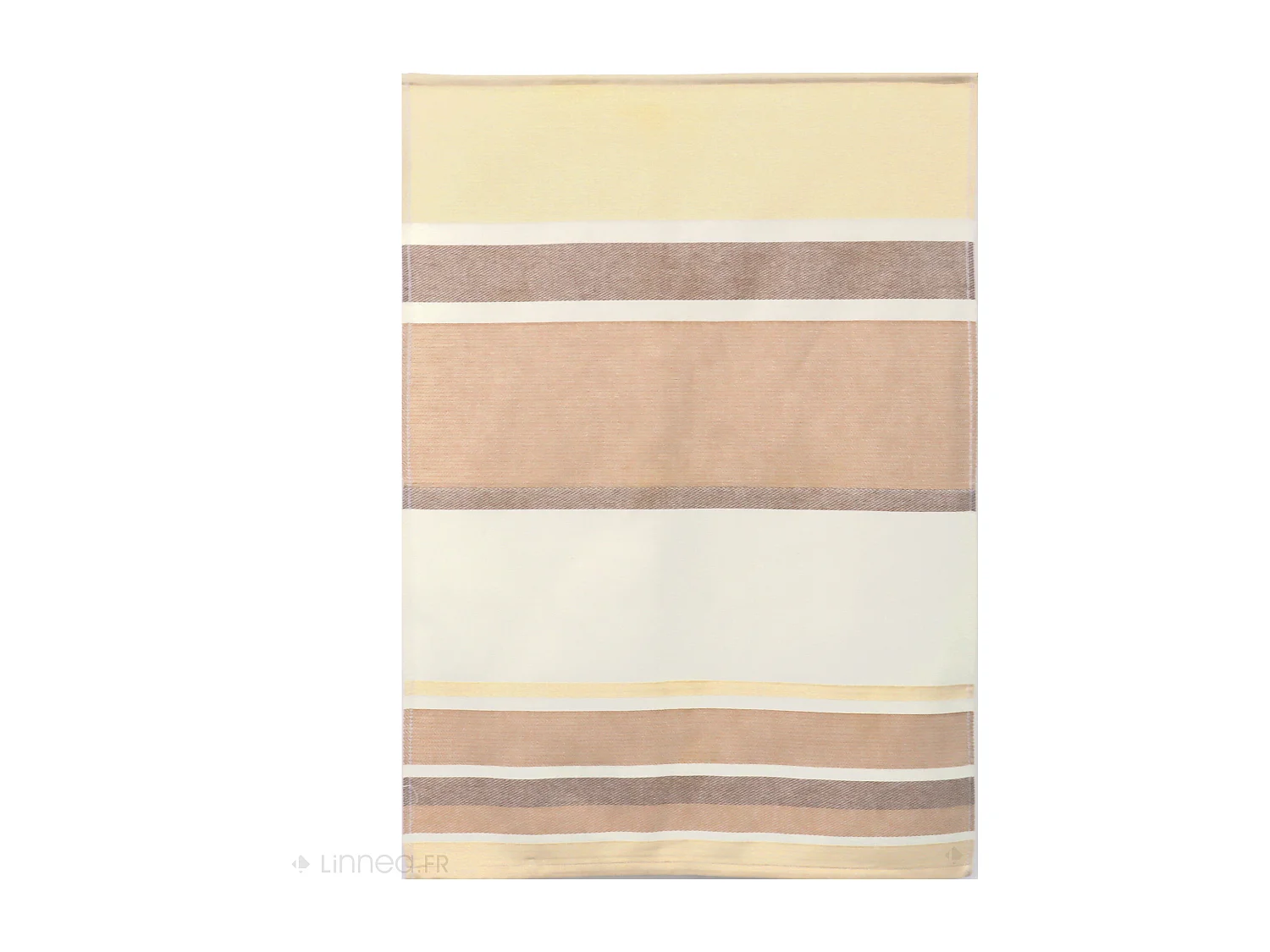 Lot de 2 torchons de cuisine toile 50x70 cm coton OTON jaune