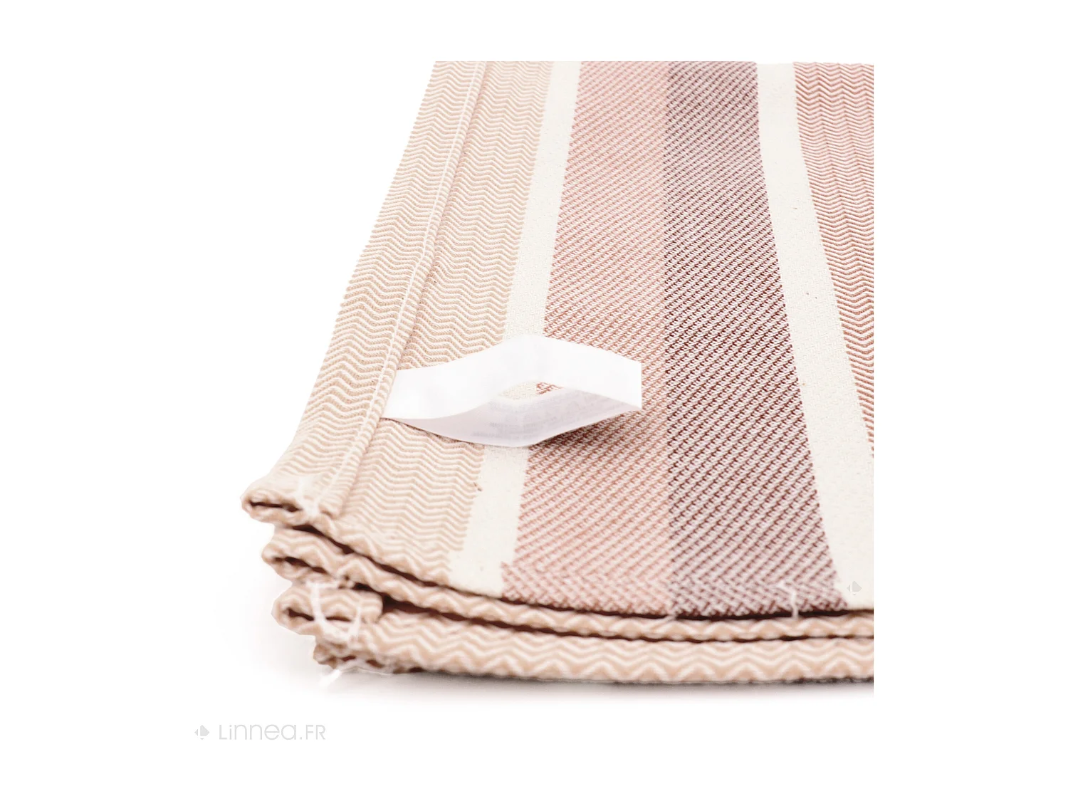 Lot de 2 torchons de cuisine toile 50x70 cm coton OTON marron