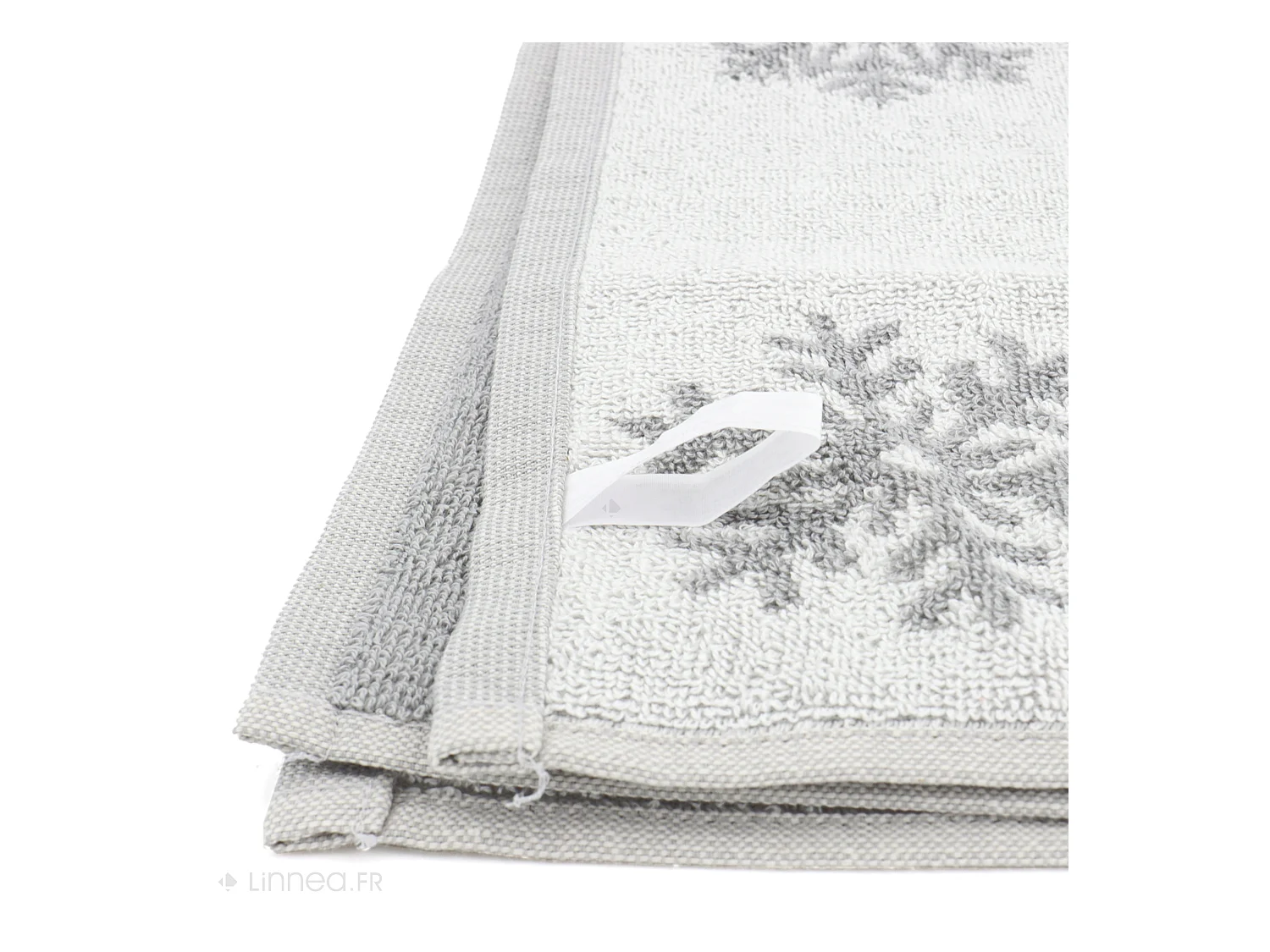 Lot de 2 torchons de cuisine éponge 50x50 cm coton ICE gris