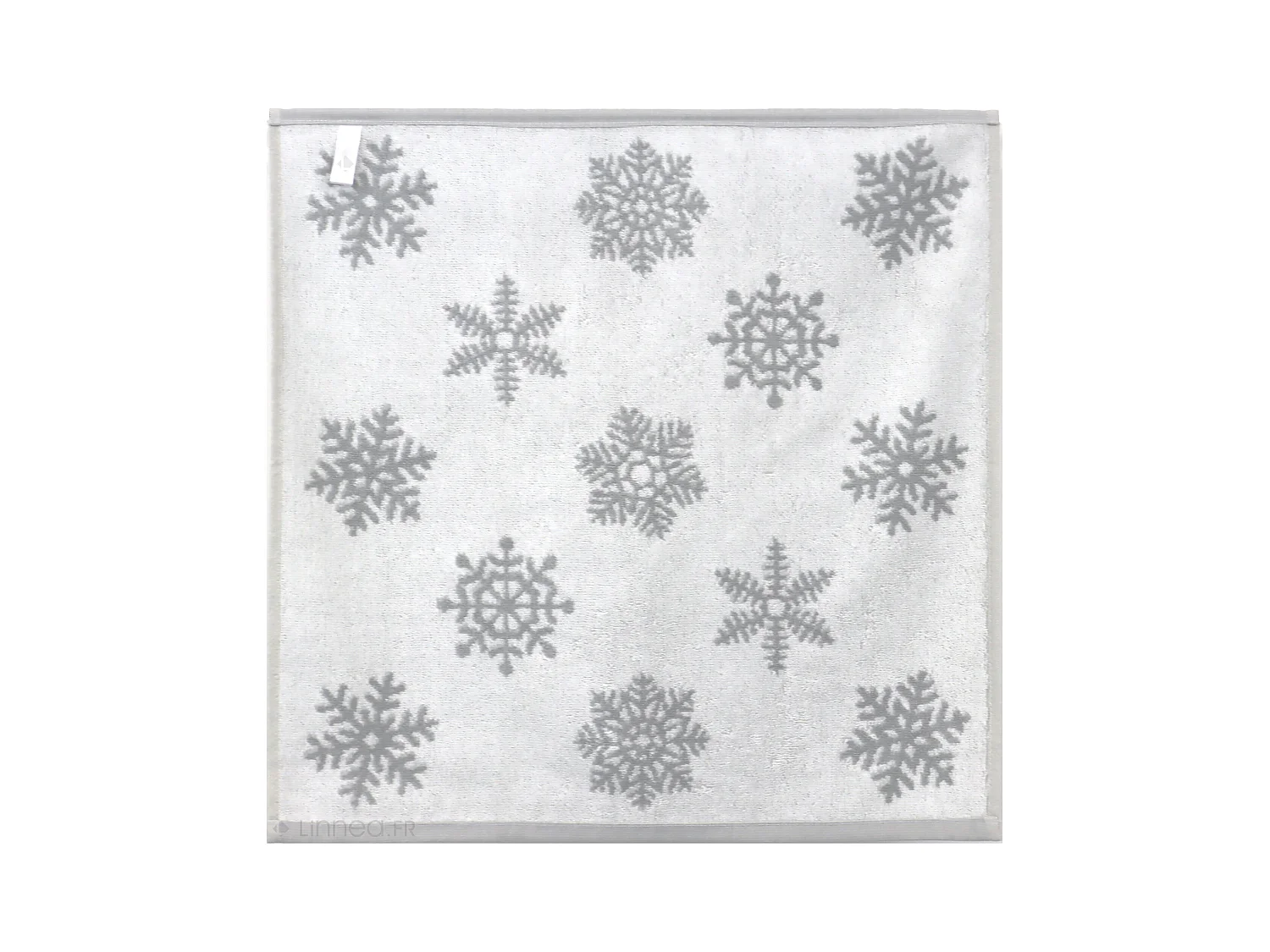 Lot de 2 torchons de cuisine éponge 50x50 cm coton ICE gris