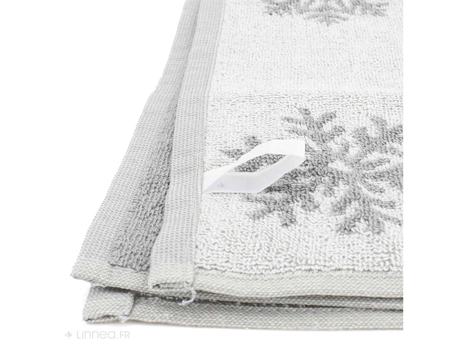 Lot de 2 torchons de cuisine éponge 50x50 cm coton ICE gris