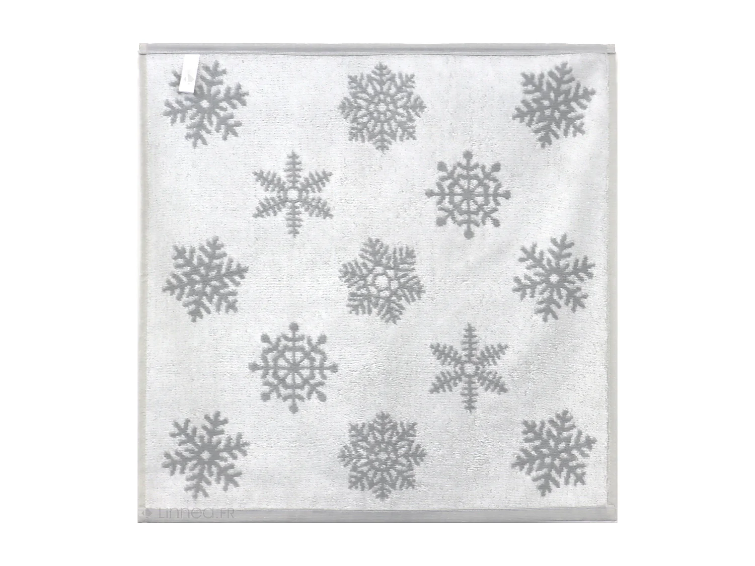 Lot de 2 torchons de cuisine éponge 50x50 cm coton ICE gris