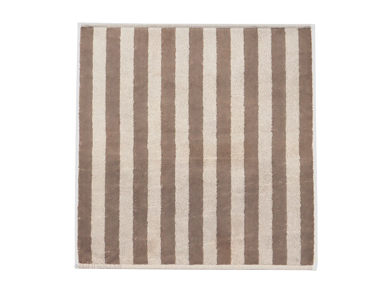 Lot de 2 torchons de cuisine éponge 50x50 cm coton PAT marron