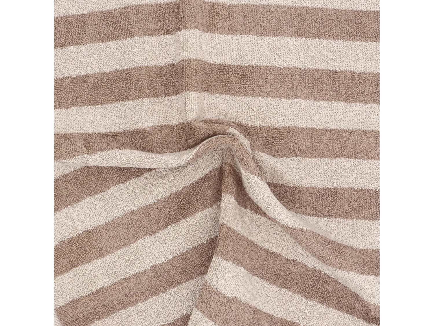 Lot de 2 torchons de cuisine éponge 50x50 cm coton PAT marron