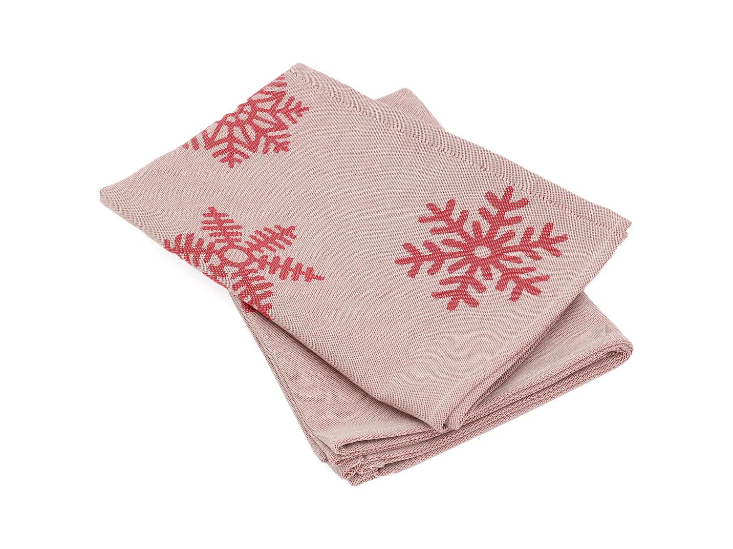 Lot de 2 torchons de cuisine toile 50x70 cm coton ICE rouge