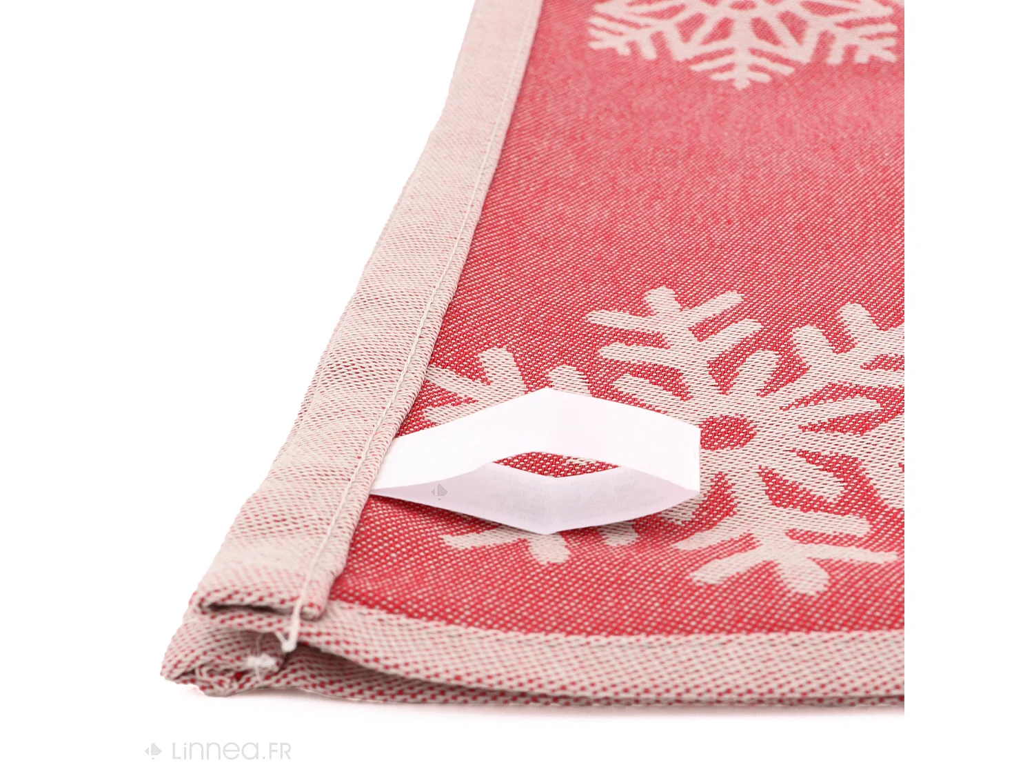 Lot de 2 torchons de cuisine toile 50x70 cm coton ICE rouge