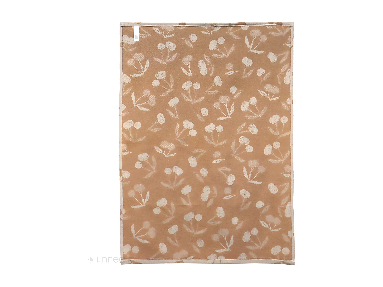 Lot de 2 torchons de cuisine toile 50x70 cm coton BING marron