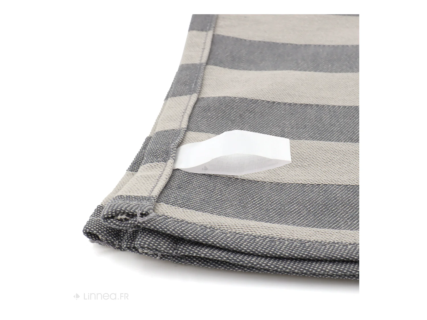 Lot de 2 torchons de cuisine toile 50x70 cm coton PAT gris