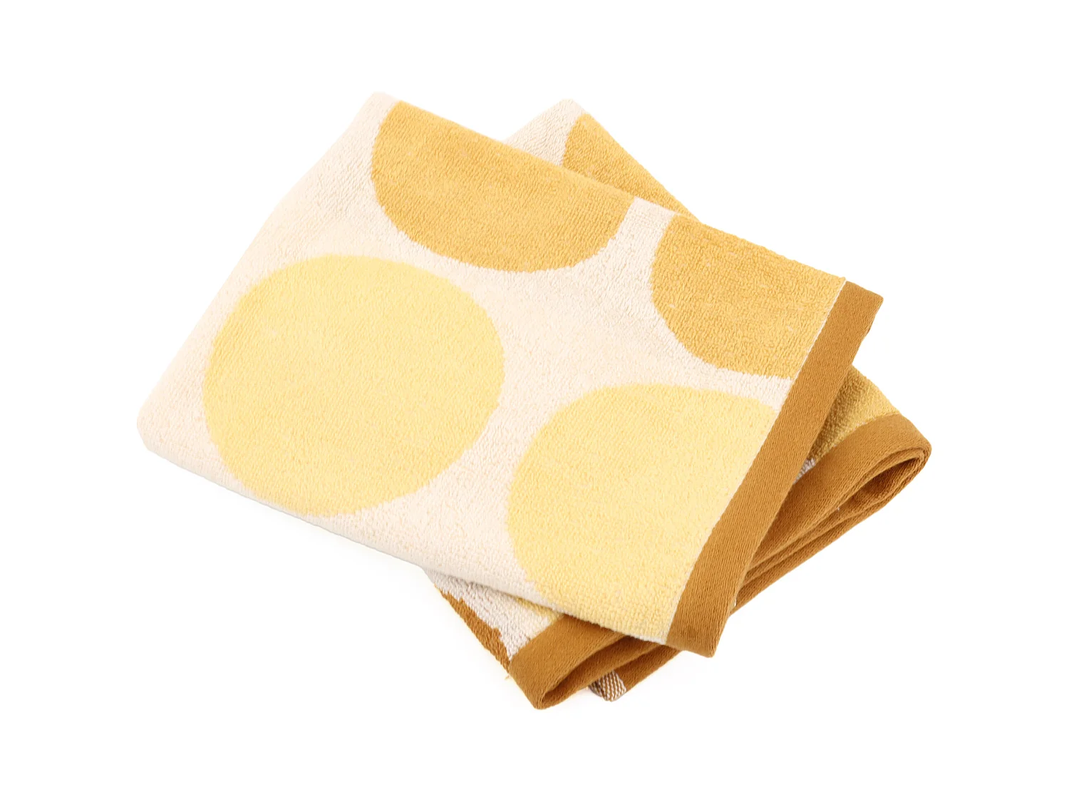 Lot de 2 torchons de cuisine éponge 50x50 cm coton GLOBUS jaune