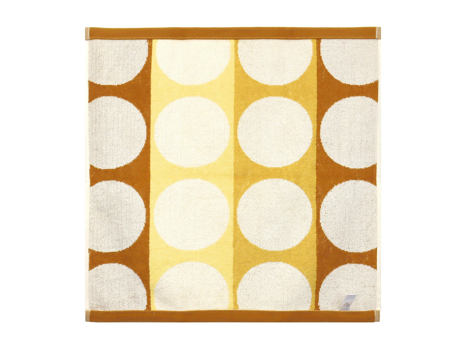 Lot de 2 torchons de cuisine éponge 50x50 cm coton GLOBUS jaune