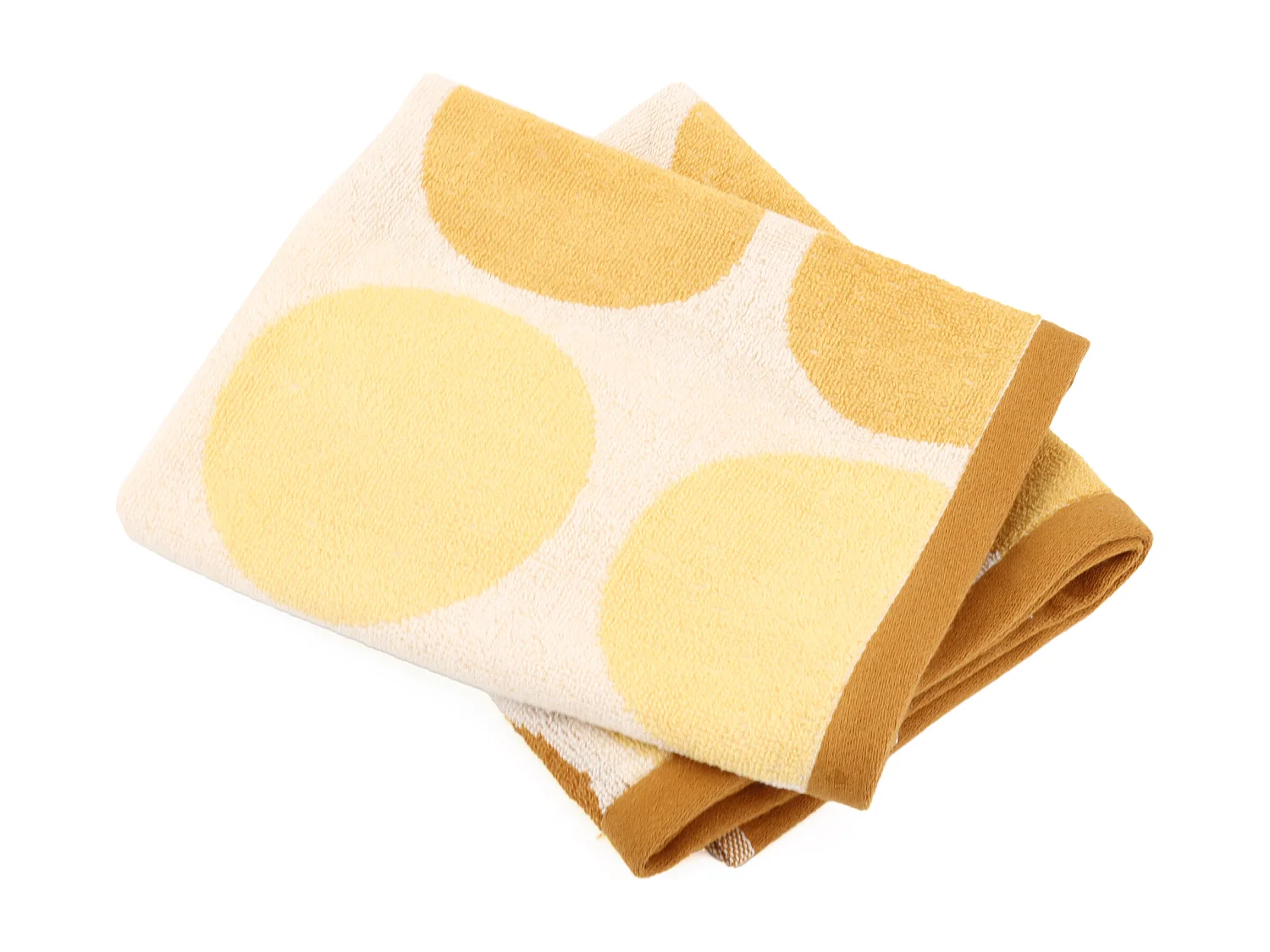 Lot de 2 torchons de cuisine éponge 50x50 cm coton GLOBUS jaune