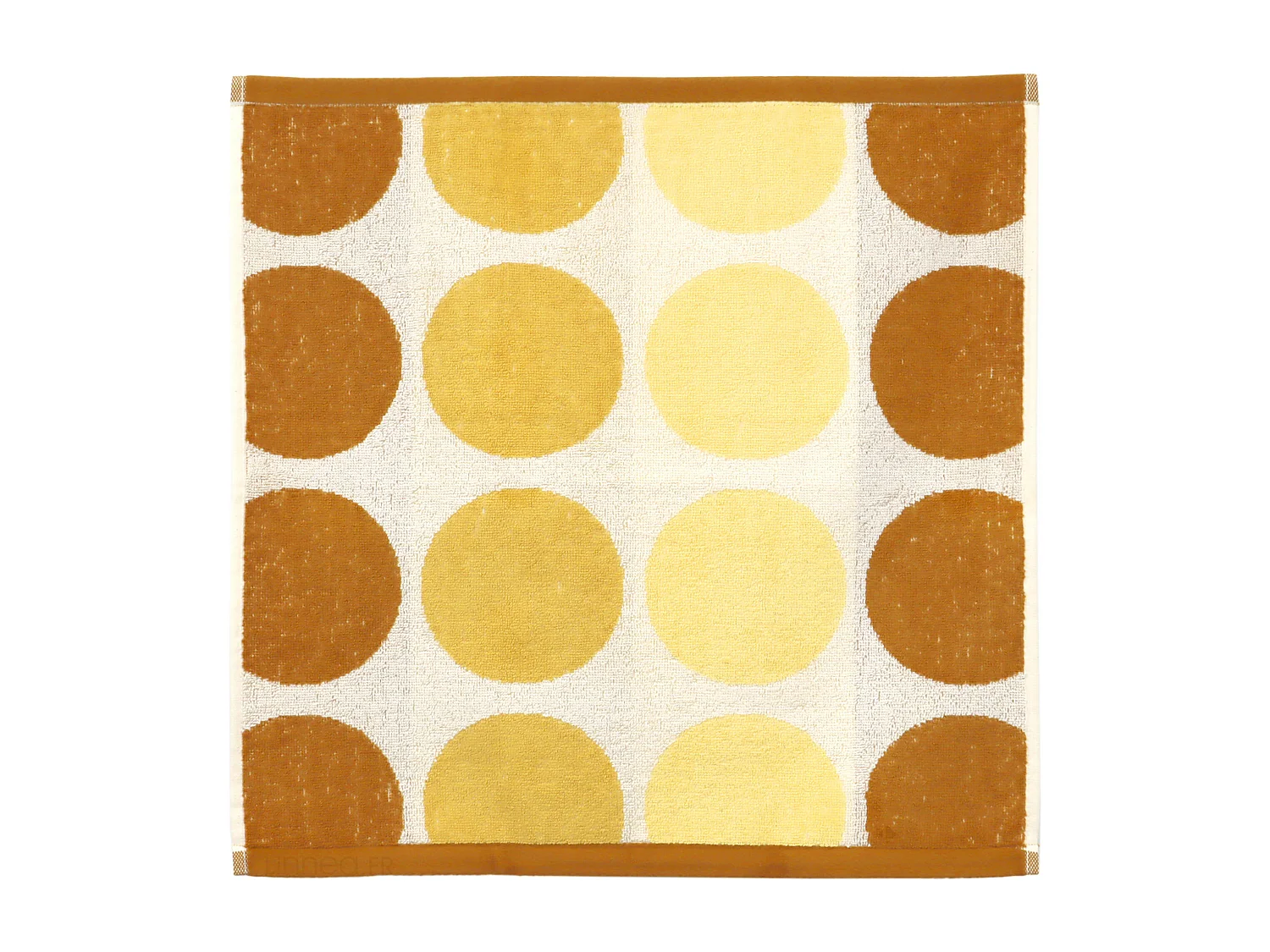 Lot de 2 torchons de cuisine éponge 50x50 cm coton GLOBUS jaune