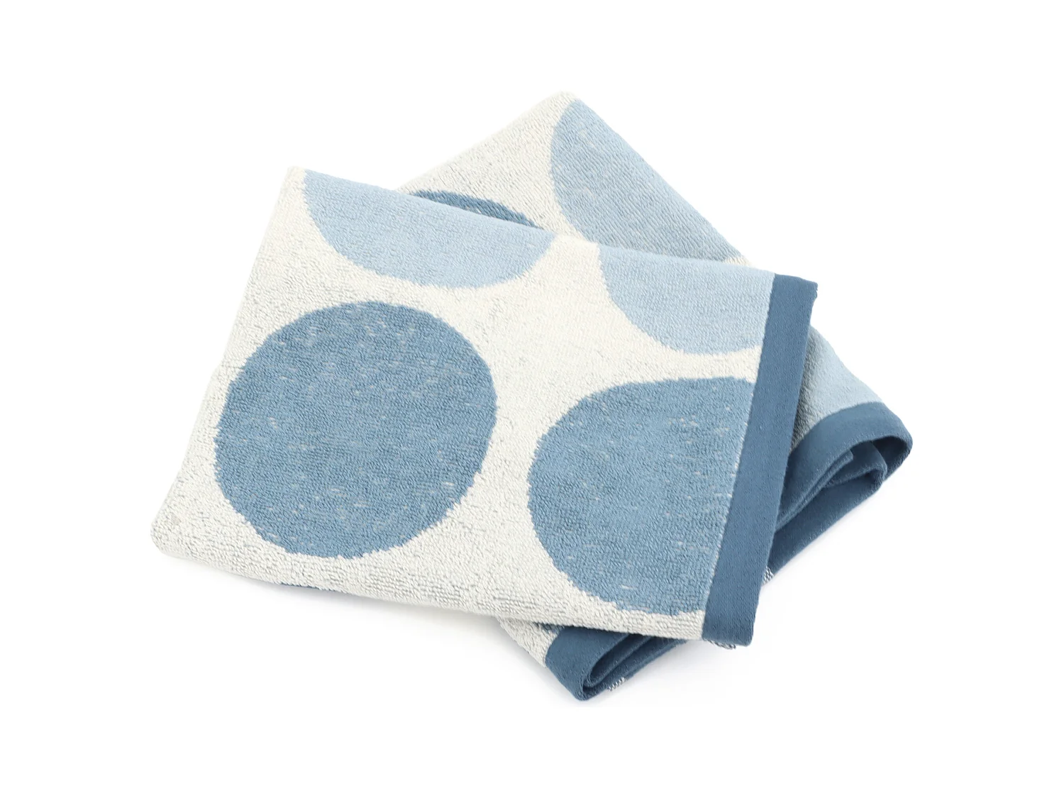 Lot de 2 torchons de cuisine éponge 50x50 cm coton GLOBUS bleu