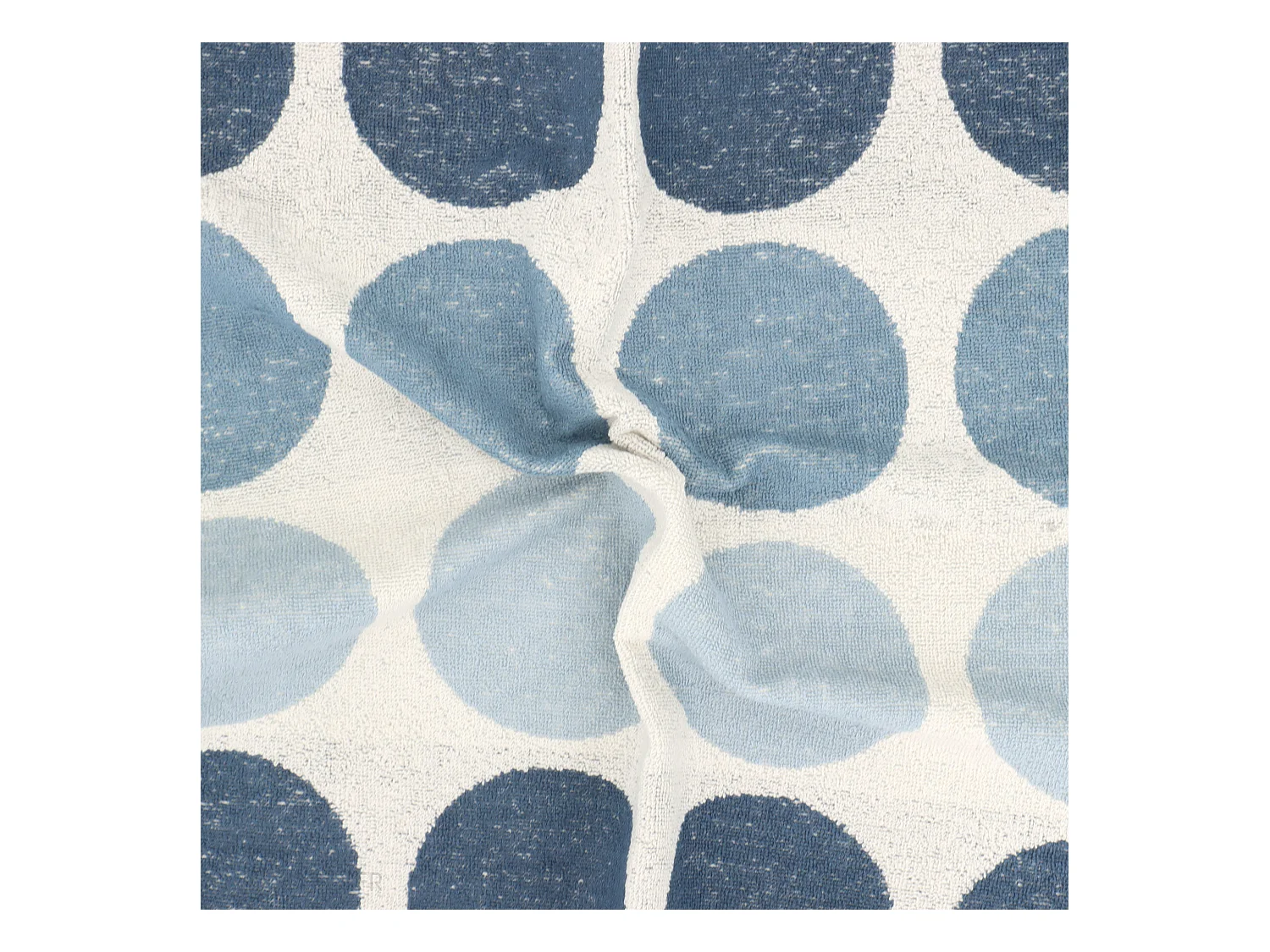 Lot de 2 torchons de cuisine éponge 50x50 cm coton GLOBUS bleu