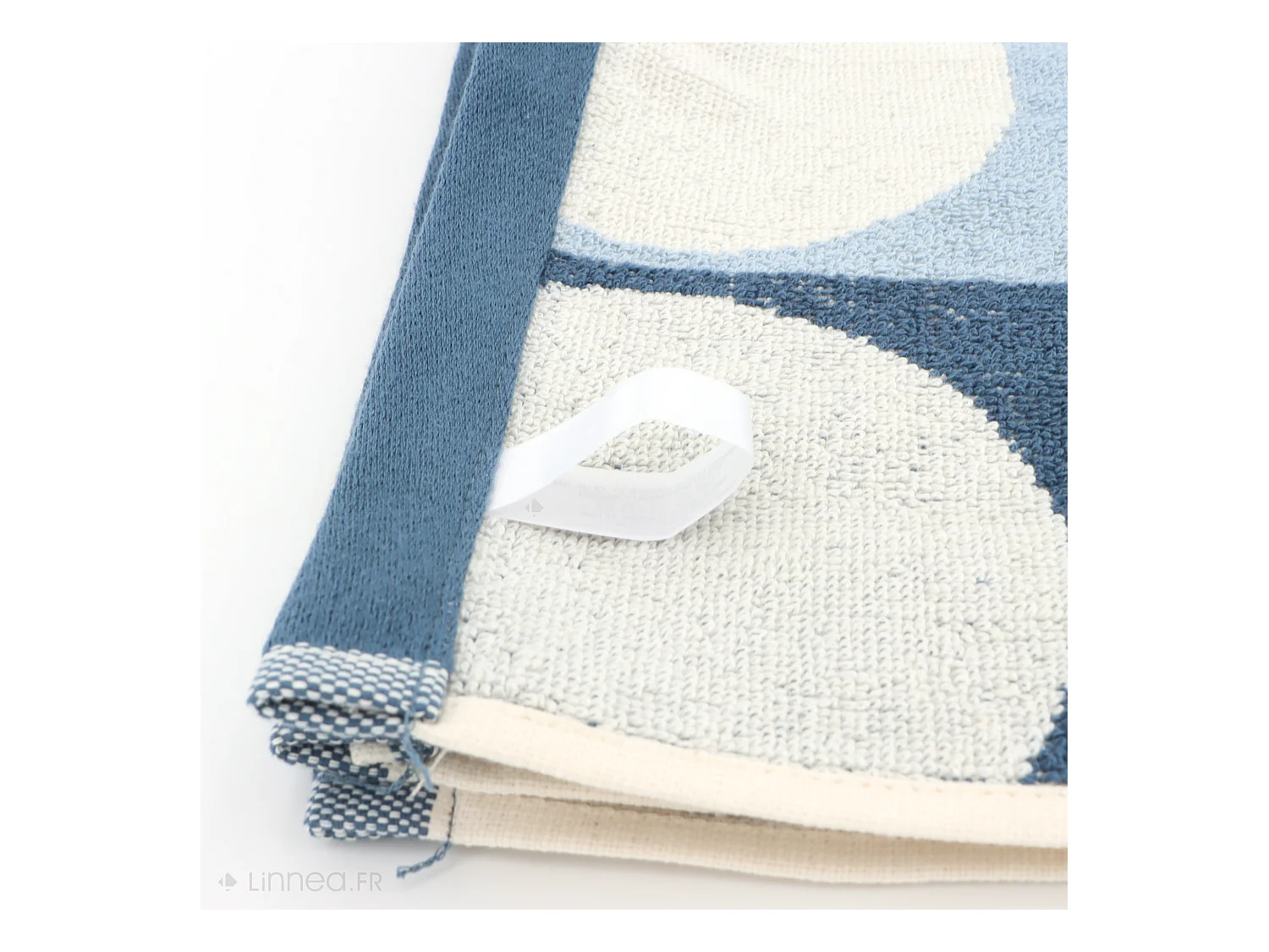 Lot de 2 torchons de cuisine éponge 50x50 cm coton GLOBUS bleu