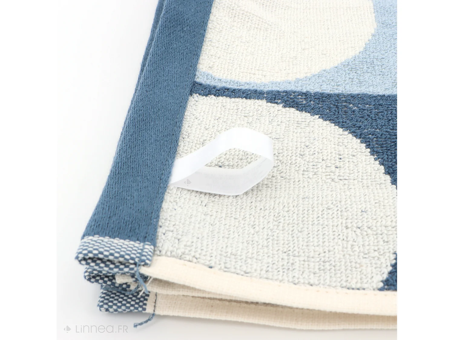 Lot de 2 torchons de cuisine éponge 50x50 cm coton GLOBUS bleu