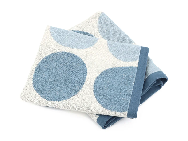 Lot de 2 torchons de cuisine éponge 50x50 cm coton GLOBUS bleu