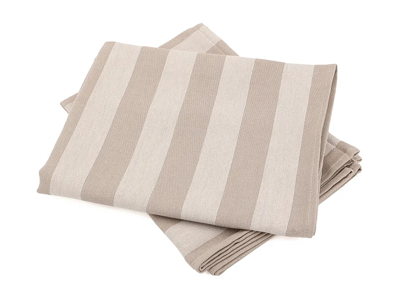 Lot de 2 torchons de cuisine toile 50x70 cm coton PAT marron