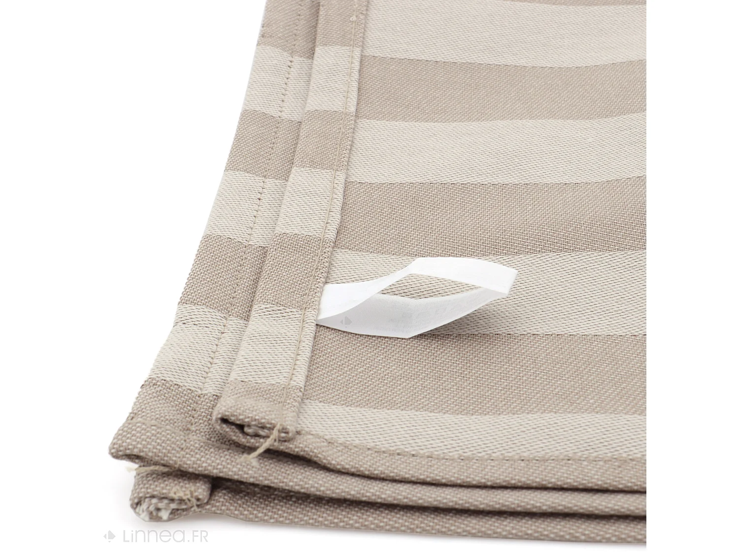 Lot de 2 torchons de cuisine toile 50x70 cm coton PAT marron