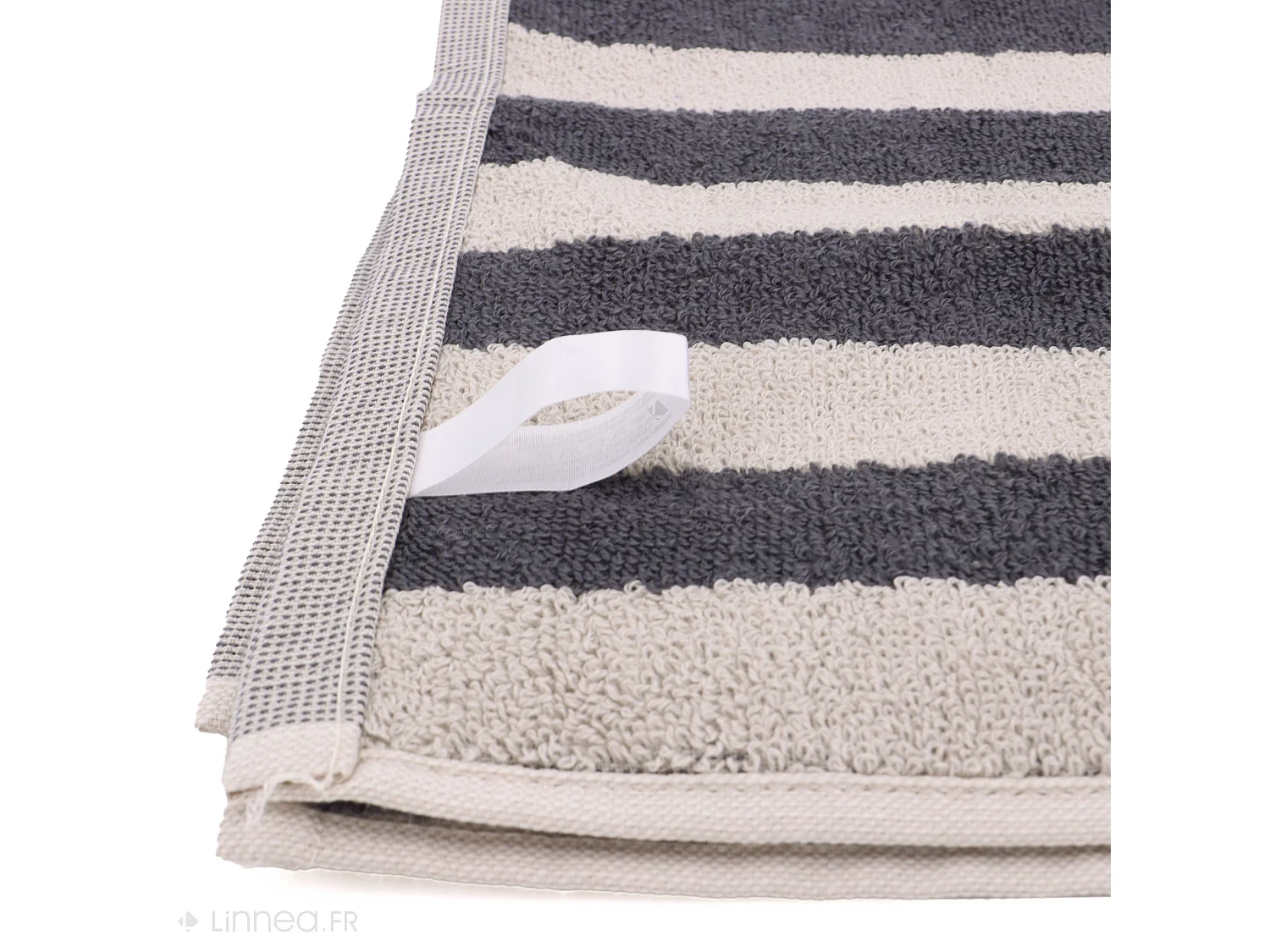 Lot de 2 torchons de cuisine éponge 50x50 cm coton PAT gris