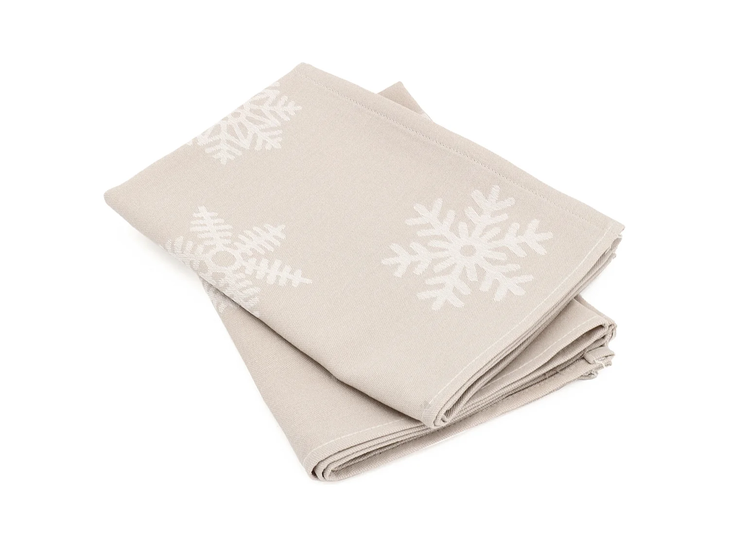 Lot de 2 torchons de cuisine toile 50x70 cm coton ICE beige