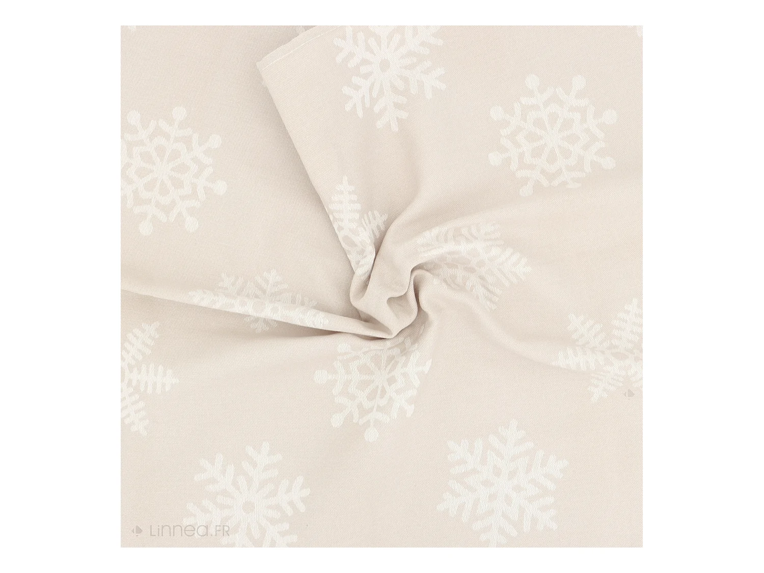 Lot de 2 torchons de cuisine toile 50x70 cm coton ICE beige