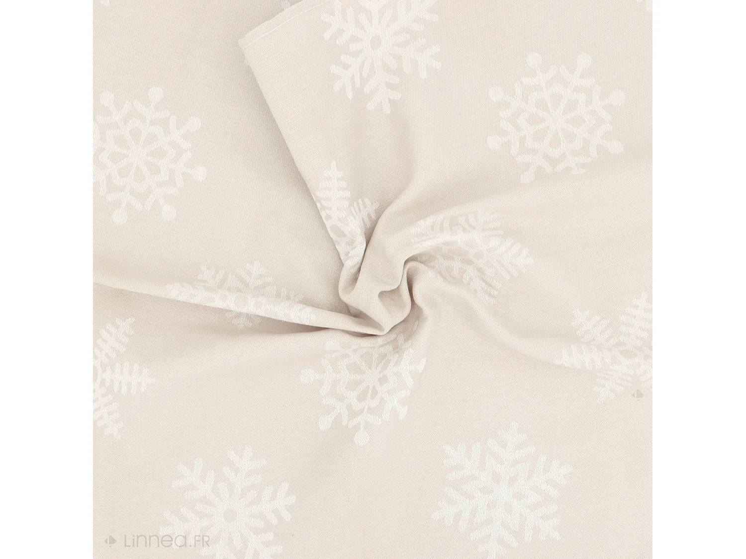 Lot de 2 torchons de cuisine toile 50x70 cm coton ICE beige