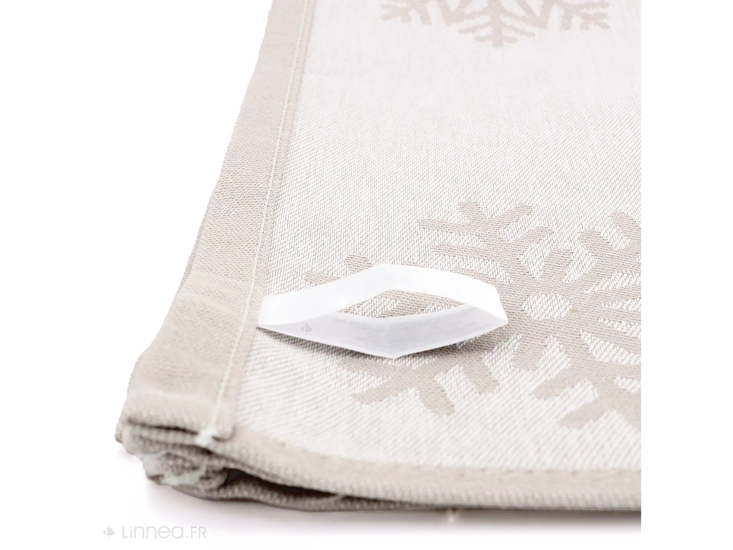 Lot de 2 torchons de cuisine toile 50x70 cm coton ICE beige