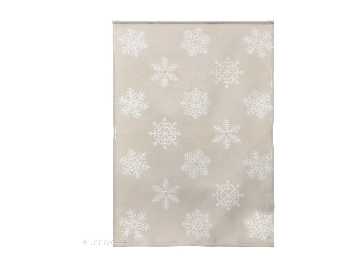 Lot de 2 torchons de cuisine toile 50x70 cm coton ICE beige