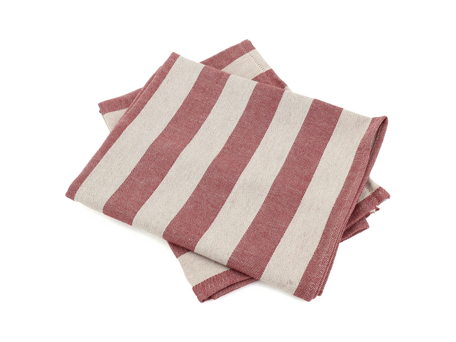 Lot de 2 torchons de cuisine toile 50x70 cm coton PAT bordeaux