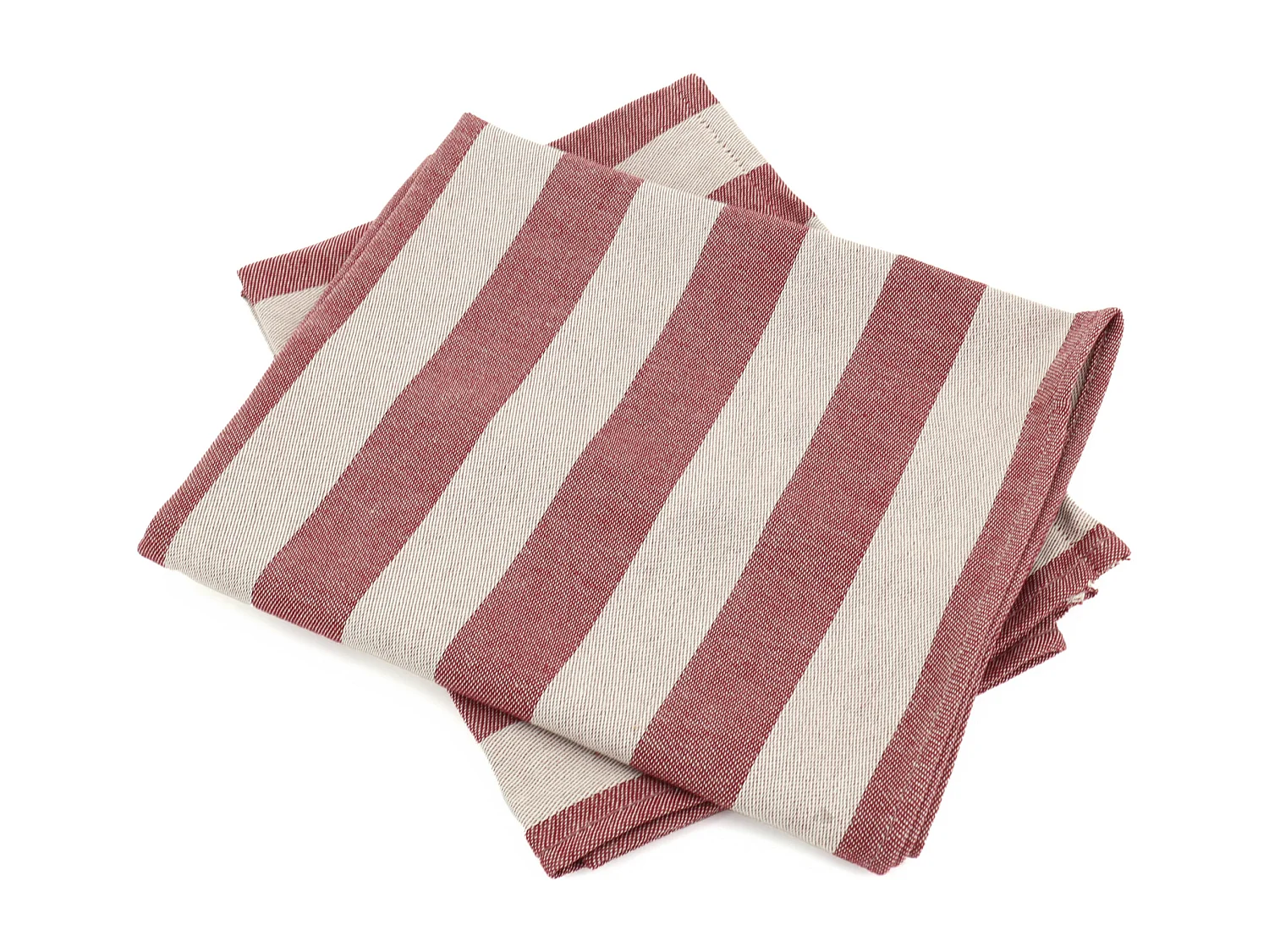 Lot de 2 torchons de cuisine toile 50x70 cm coton PAT bordeaux