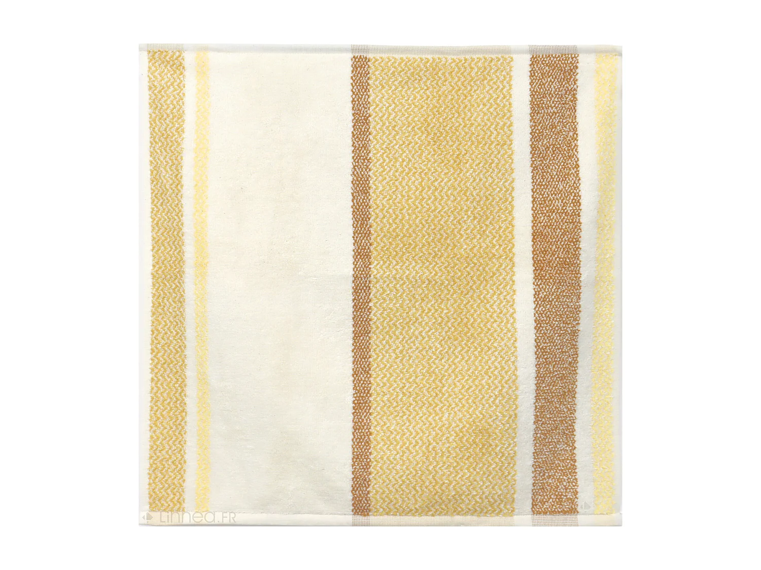 Lot de 2 torchons de cuisine éponge 50x50 cm coton OTON jaune