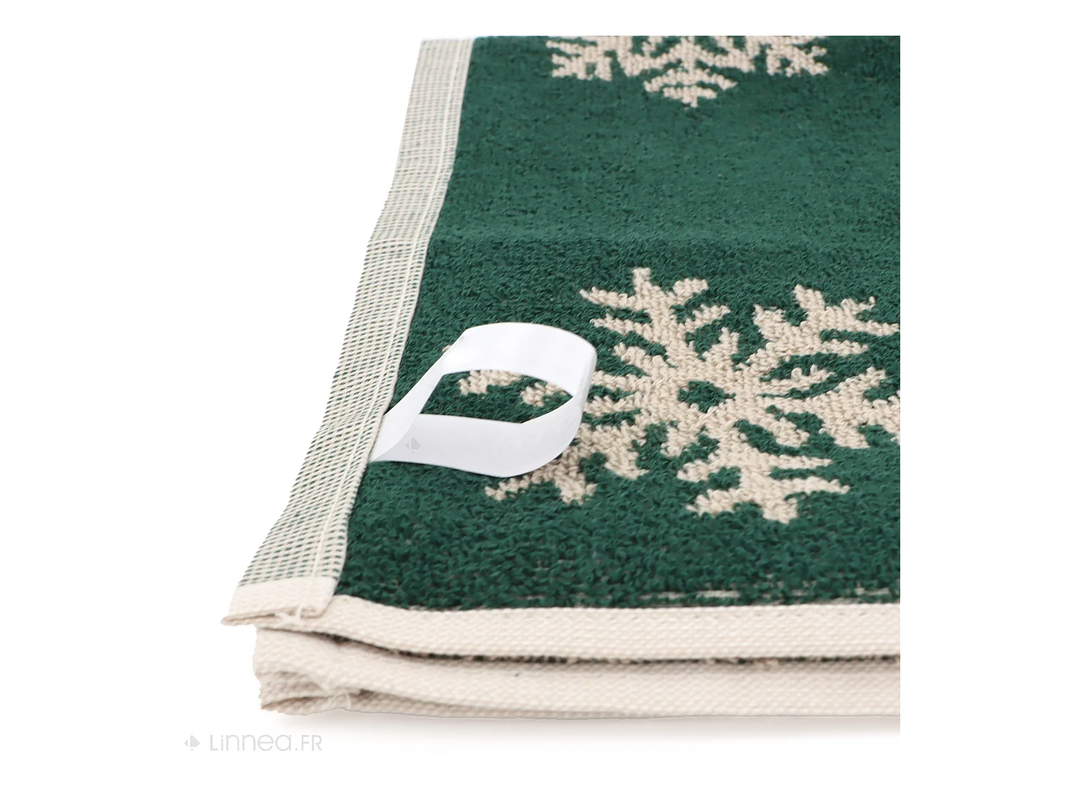 Lot de 2 torchons de cuisine éponge 50x50 cm coton ICE vert