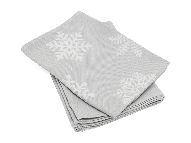 Lot de 2 torchons de cuisine toile 50x70 cm coton ICE gris