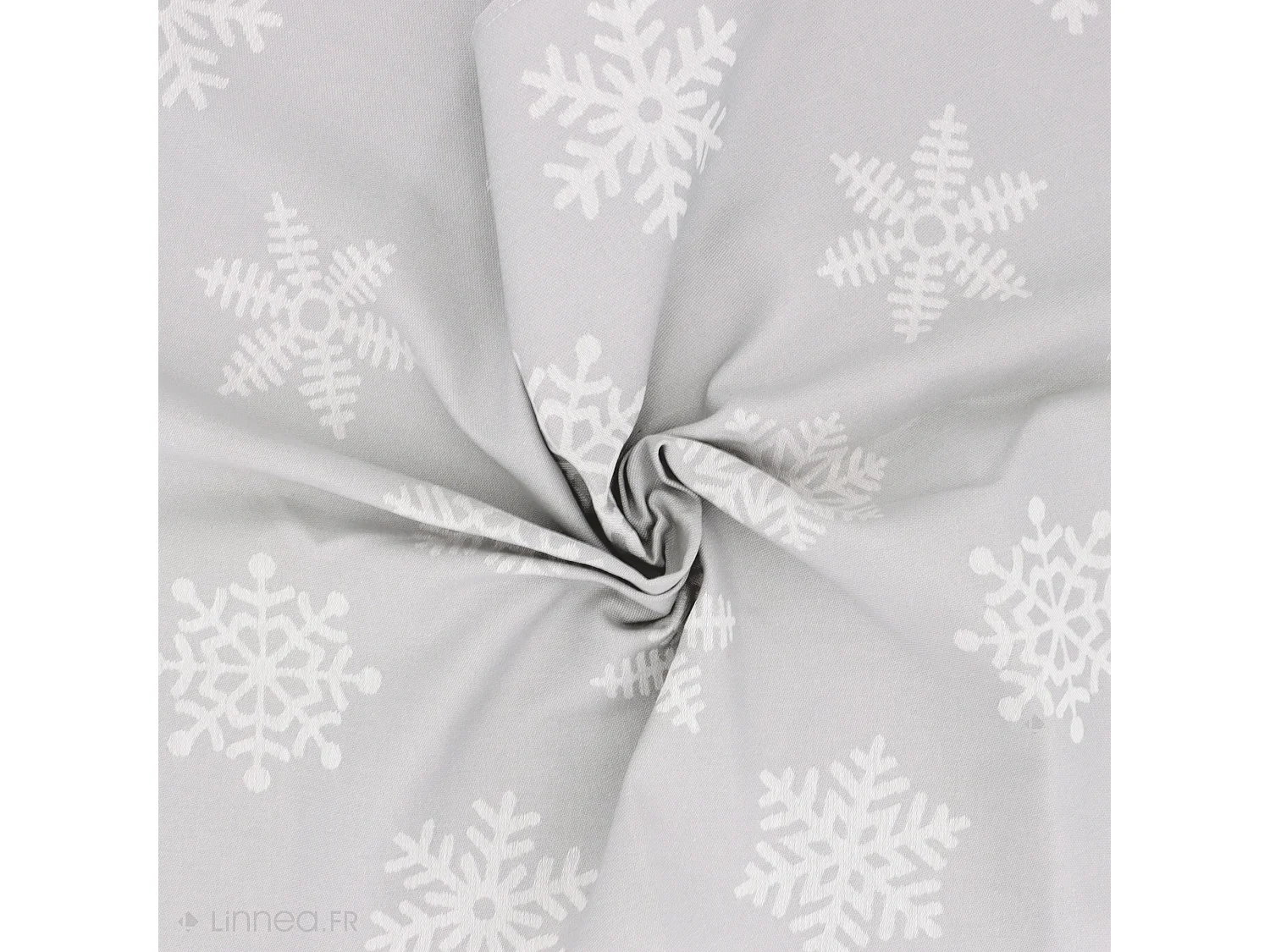 Lot de 2 torchons de cuisine toile 50x70 cm coton ICE gris