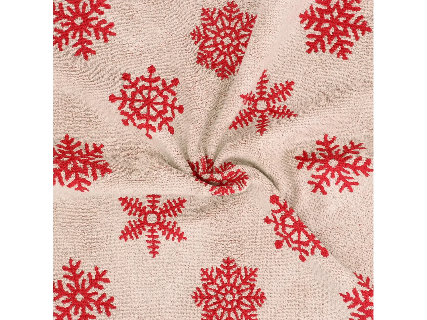 Lot de 2 torchons de cuisine éponge 50x50 cm coton ICE rouge