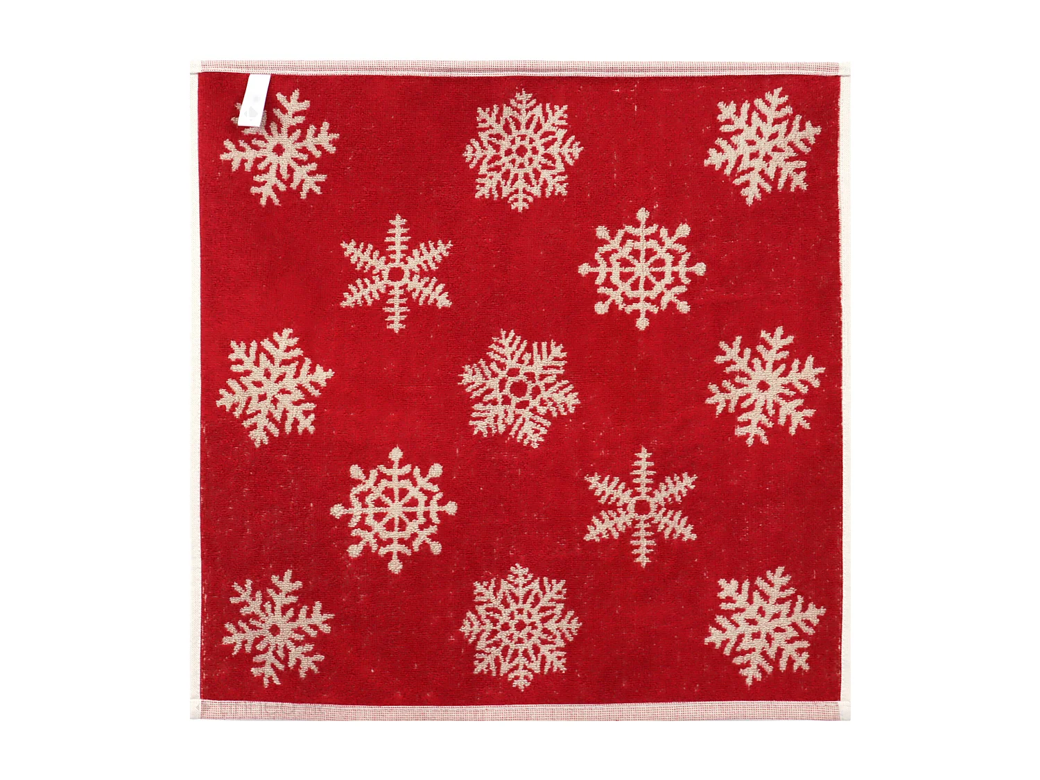 Lot de 2 torchons de cuisine éponge 50x50 cm coton ICE rouge