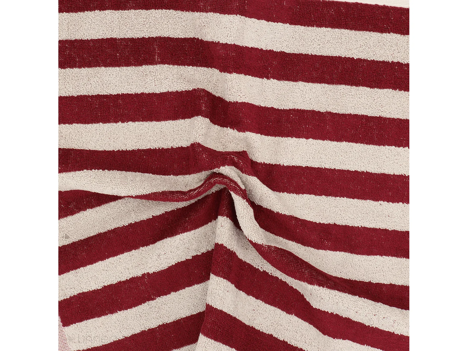 Lot de 2 torchons de cuisine éponge 50x50 cm coton PAT bordeaux